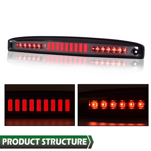 Solid Spare Fit For 03-06 Dodge Ram 2500 3500 Smoke LED Rear Center Tailgate Brake Light