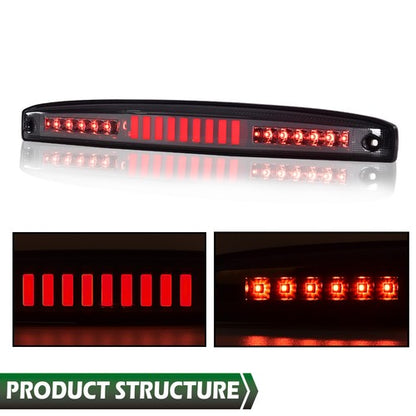 Solid Spare Fit For 03-06 Dodge Ram 2500 3500 Smoke LED Rear Center Tailgate Brake Light