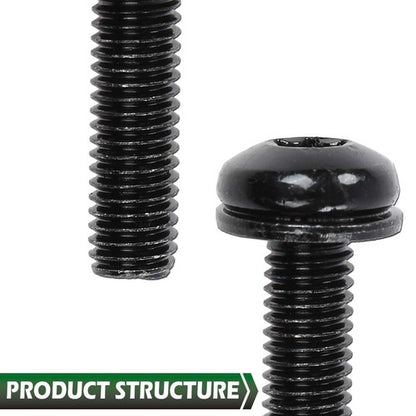 Solid Spare 12pcs Windshield Frame & Hinge Torx Screws Fit For 2007-2017 Jeep Wrangler JK