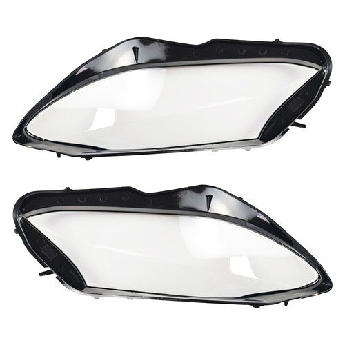 For Mercedes Benz W205 C180 C200 C260L 2014-2017 Pair Front Headlight Lens Cover