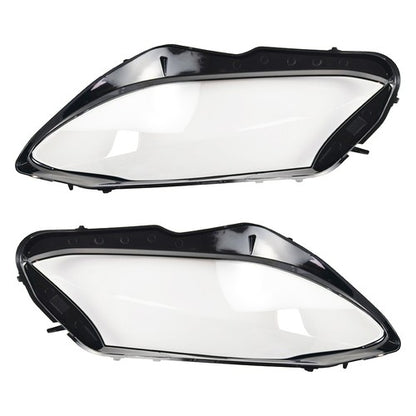 For Mercedes Benz W205 C180 C200 C260L 2014-2017 Pair Front Headlight Lens Cover