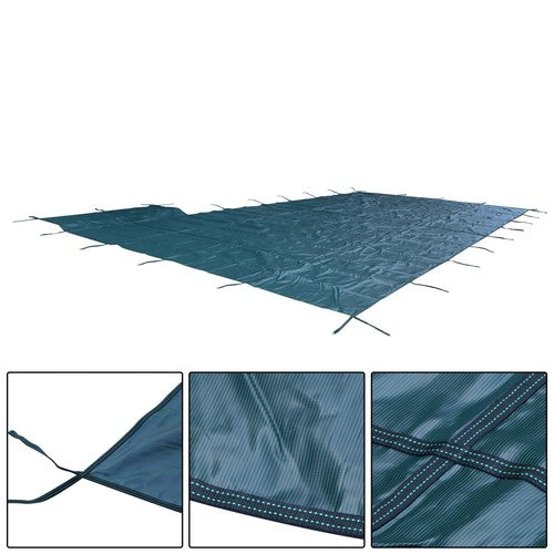 Solid Spare ? Inground Pool Safety Cover Fits 18 x 36ft With Right Steps Mesh Solid