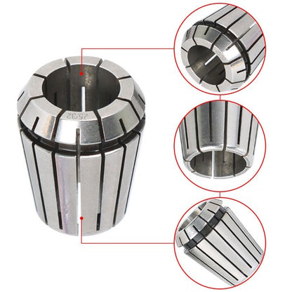Solid Spare 25 Pcs Collet Set ER32 Collet Chuck 1/16 inch-3/4 inch Holder Spring Collet New