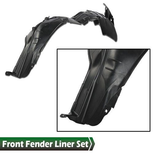 Solid Spare Fit For 2013 Nissan Altima Front Driver & Passenger Fender Liner Splash Shield