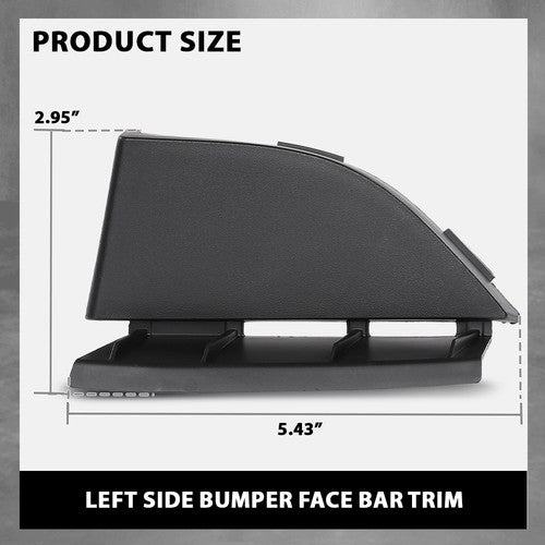 Solid Spare Fit For 18-22 Ford EcoSport Front Bumper Face Bar Trim Molding Left GN1Z8419AC