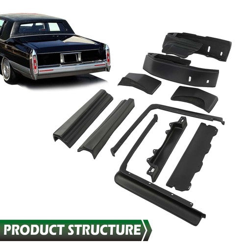 Solid Spare Front & Rear Bumper Fillers Fit For 80-92 Cadillac Deville Fleetwood Brougham