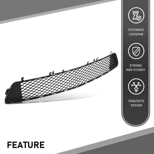 Solid Spare Fit For 10-13 Mercedes-Benz E300/E350/E550 Front Bumper Lower Honeycomb Grille