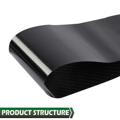 Solid Spare Fit For 2006-2011 BMW 3-Series E90 Door Trim Cover 6PC Carbon Look Pillar Posts