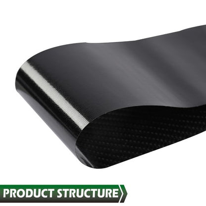 Solid Spare Fit For 2006-2011 BMW 3-Series E90 Door Trim Cover 6PC Carbon Look Pillar Posts