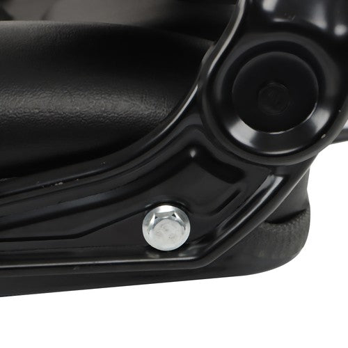 Solid Spare Universal Fold Down Forklift Seat with Adjustable Angle Back,Micro Switch Black