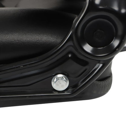 Solid Spare Universal Fold Down Forklift Seat with Adjustable Angle Back,Micro Switch Black