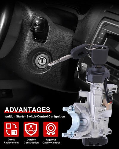 For Honda CR-V 2003-2006 Ignition Switch+LH/RH Door Locks 2 Keys