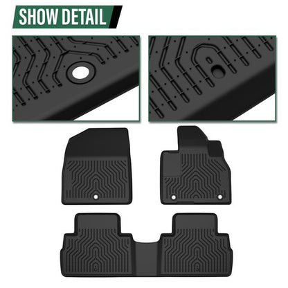 Solid Spare Fit For 20-24 Hyundai Palisade All Weather TPE Floor Mats Protection Liners