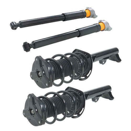 Solid Spare 4PCS Front Complete Struts Rear Shocks For Mercedes E350 2010-2014 RWD 501798019