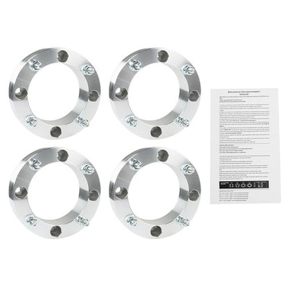 Solid Spare New For Polaris Ranger RZR Sportsman Silver 2" 4x156 Wheel Spacers 3/8"-24