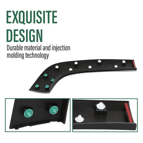 Solid Spare Fit For 2015-2023 Jeep Renegade Textured Fender Trim Rear Driver Side CH1790104