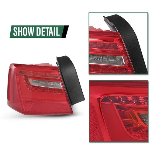 Solid Spare Outer Tail Light Fit For 2012-2016 Audi A6 C7 Rear Brake Lamp Left Driver Side