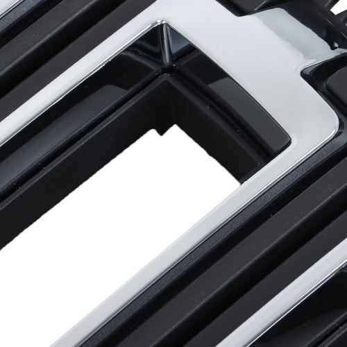 Solid Spare Front Bumper Upper Grille Chrome Plastic For GMC Sierra 1500 2016 2017 2018