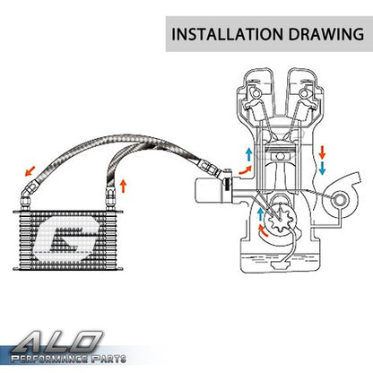 Solid Spare New Fit For 5 Meter AN4 Stainless Steel Braided Oil Fuel Line+Fittings Hose End