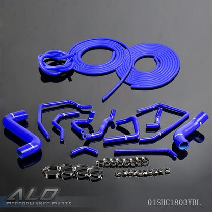 Solid Spare Silicone Radiator Vacuum Hose Fit For 00-09 Subaru Impreza GDB GDA GB GG Blue