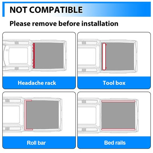 Solid Spare 6.5FT Soft Roll-Up Tonneau Cover for 07-13 Silverado/Sierra 1500 2500HD 3500HD