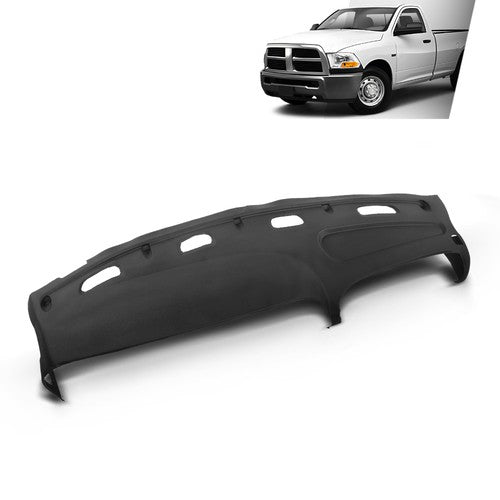 Solid Spare TPE Dash Cover Fit For 98-02 Dodge Ram 1500 2500 3500 Dashboard Overlay Black