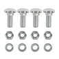 Solid Spare Front Rear Bumper Bolts Fit For Ford 7/16-14x1-1/4" Capped Round Head New