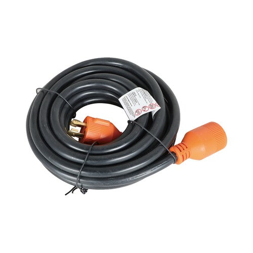 Solid Spare 25FT 30 Amp Generator RV Power Extension Cord Twist Lock NEMA L14-30P/R 4-Prong