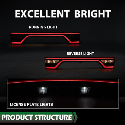 Solid Spare 68453659AA Tail Light For 2014-2022 Dodge Durango Liftgate Lamp w/ Camera Hole