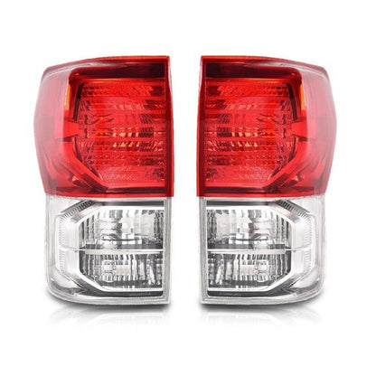 Solid Spare Fit For 07-13 Toyota Tundra Left+Right Rear Tail Lights Brake Lamps w/o Bulbs