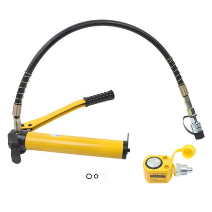 Solid Spare 5 Ton Hydraulic Jack Power Ram Kit and CP-180 Manual Hydraulic Hand Pump