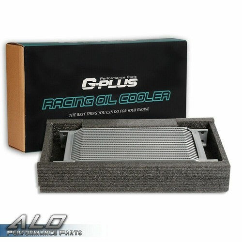 Solid Spare New Universal 19 Row AN10 Aluminum Engine Oil Cooler + Thermostat Adaptor Kit