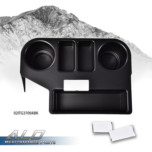 Solid Spare Fit For 1994-1997 Dodge Ram 1500/2500/3500 Front Center Console Cup Holder Black