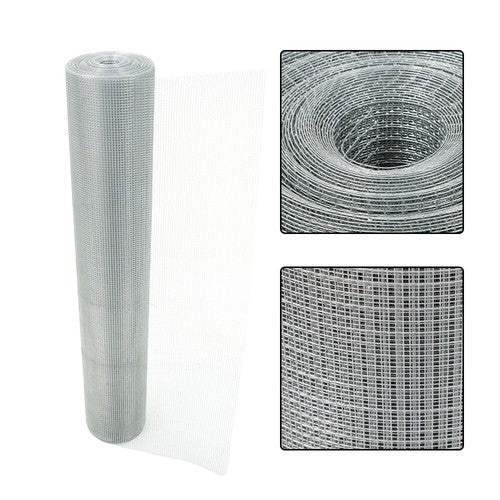 Solid Spare 1/4in 48in x100ft Hardware Cloth Galvanized Welded Mesh Wire Metal Chicken Fence
