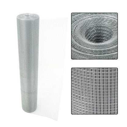 Solid Spare 1/4in 48in x100ft Hardware Cloth Galvanized Welded Mesh Wire Metal Chicken Fence