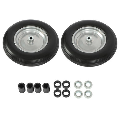 Solid Spare 2-Pack 14.5x4-8 Wheelbarrow Tire And Wheel 5/8" Bearings Fits For Garden Cart