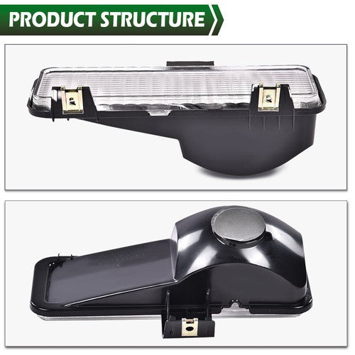 Solid Spare Fit For 81-82 Chevy Silverado GMC Front Turn Signal Park Lamps White Lights
