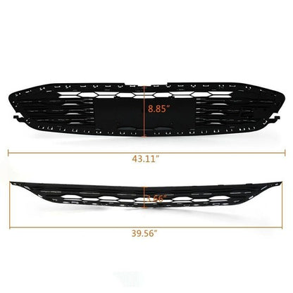 Solid Spare Front Bumper Upper&Lower Grille ABS Plastic Grill For Chevrolet Malibu 2016-2018