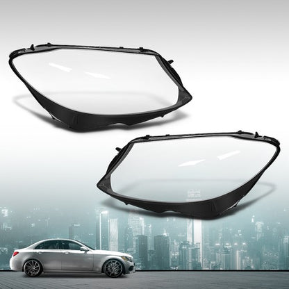 Solid Spare Fit For 2015-2017 Mercedes Benz W205 C180 C200 C260L Headlight Replacement Lens