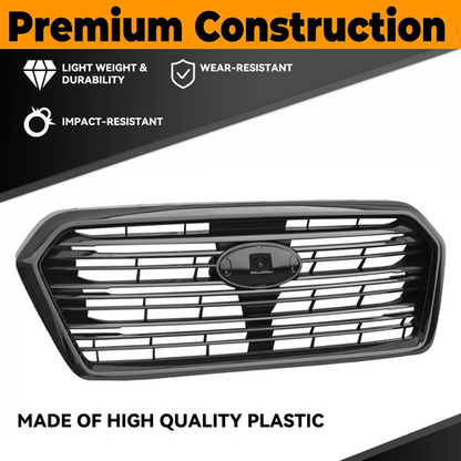 Glossy Black Front Upper Grille Mesh Fit For 2019 2020 2021 2022 Subaru Ascent