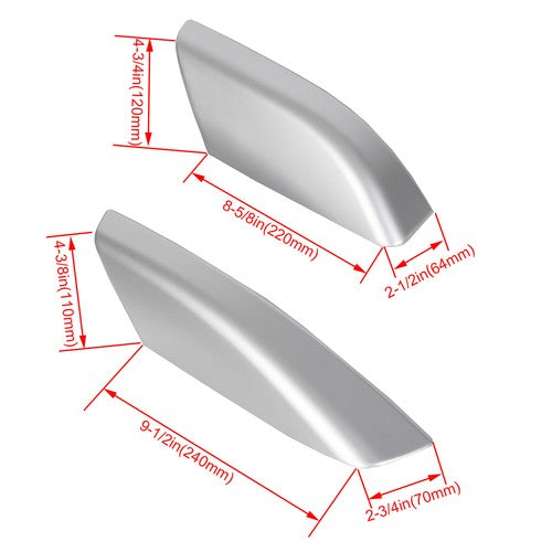 Solid Spare 4PCS Silver Roof Rack Rail End Cover Shell Cap For Toyota 4Runner N210 2003-2009