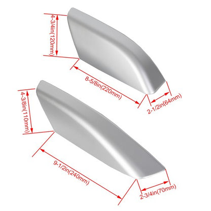 Solid Spare 4PCS Silver Roof Rack Rail End Cover Shell Cap For Toyota 4Runner N210 2003-2009
