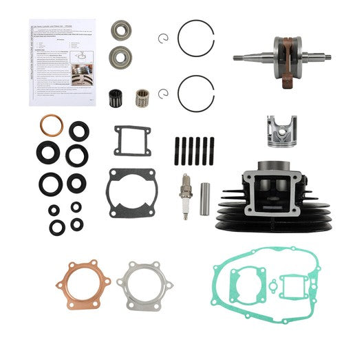 Solid Spare Piston Cylinder Crank Motor Gasket Seal Kit For Yamaha Blaster 200 66mm 88-06