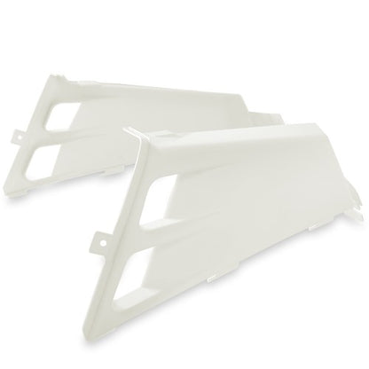 Solid Spare Left+Right Gas Tank Side Covers Plastic Wrap For Yamaha Banshee 350 87-06 WHITE