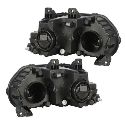 Solid Spare Pair Set For Dodge Challenger 2015-2018 Headlight Replacement Halogen Clear Lens