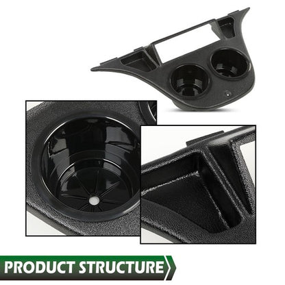 Solid Spare Fit For Yamaha Drive Dash Mounted Cup Holder Radio Adapter Black