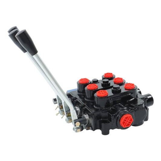 Solid Spare Heavy Duty 3 Spool Hydraulic Valve 25 GPM 3000 PSI 3/4" NPT RD532CCCAAA5A4B1