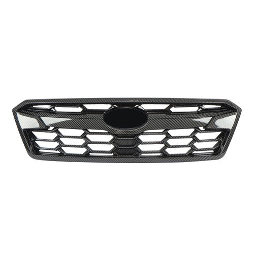 Solid Spare Front Bumper Grille For Subaru Crosstrek 2018 19 20 Plastic Black Carbon Fiber