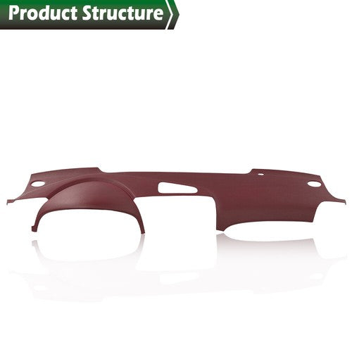 Solid Spare Fit For 04-08 Acura TL Textured Red Fixes Dash Dash Board Cover Overlay