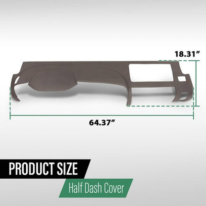 Solid Spare TPE Dash Board Dash Cover Brown Fit For 2007-2013 Chevy Silverado GMC Sierra